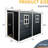 8X4 Ft Resin Shed With Floor. Waterproof, Lockable. - Exterior. Windows & Ventilation For Patio, Yard, Lawn 4X8ft Lockable, Waterproof. -. - Black