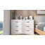 Commode double 6 tiroirs avec poignées en métal Migneco-2061978981