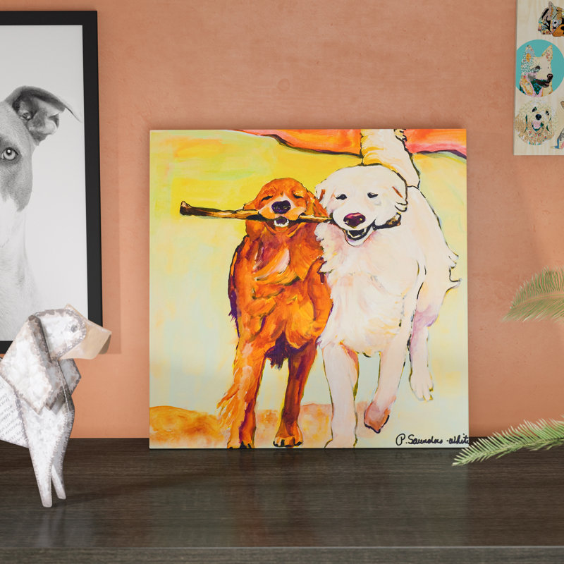 Stick With Me by Pat Saunders-White - Wrapped Canvas Print, 24" H x 24" W