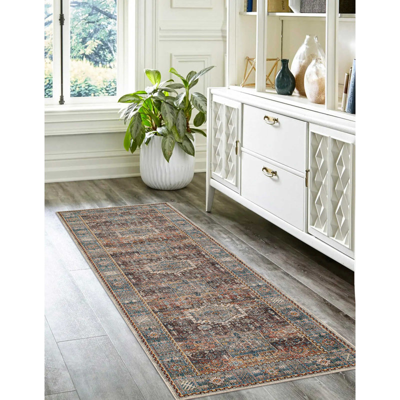 Tapis multicolore Dulce, Tapis de couloir 2 pi 6 po x 8 pi