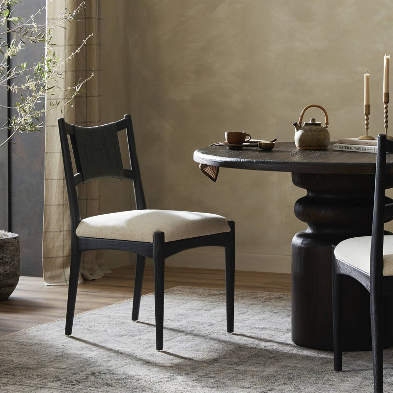 Blakes Woven Side Chair, Black