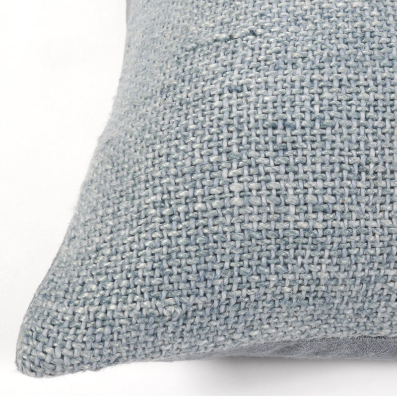 Monterey Coastal Striped Linen Square Throw Pillow