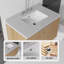 Meuble-lavabo flottant 30 po avec porte à fermeture en douceur et comptoir en marbre de culture Zephyr-132461493