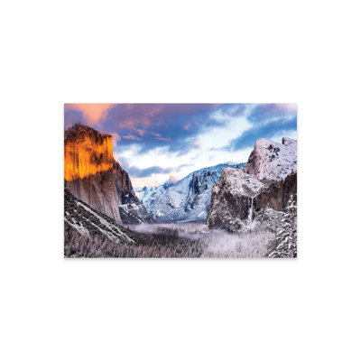" Winter Sunset Over Yosemite Valley From Tunnel View, Yosemite National Park, California, USA " by Russ Bishop