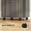 Classeur vertical avec tiroir verrouillable, classeur, gris