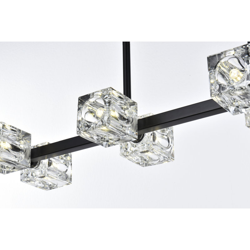 Yil 8 - Light Kitchen Island Pendant, Black