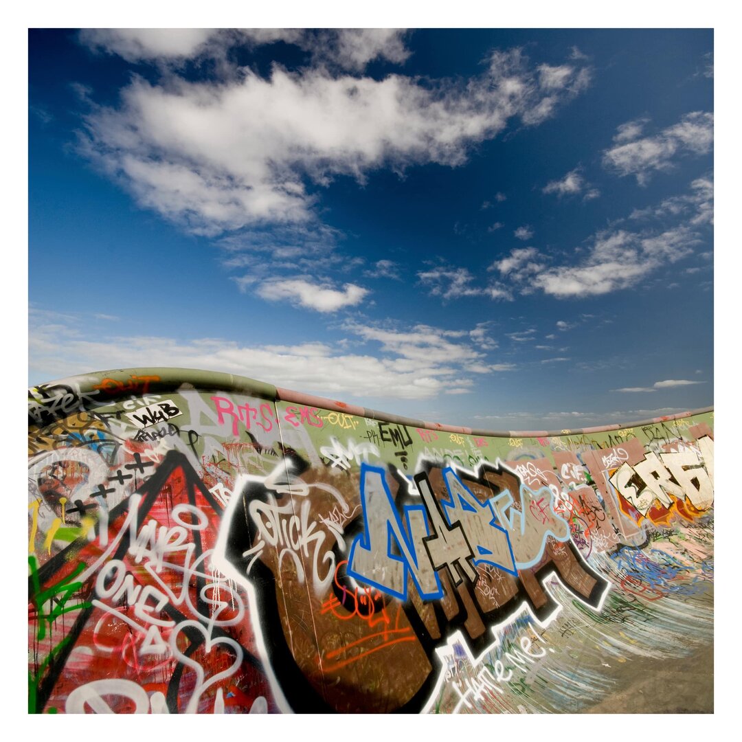 Strukturierte Fototapete Paradise for Skaters 1,92 m x 192 cm