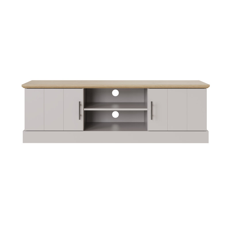 Brielle Unfinished TV Stand for TVs up to 65", Grey