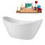 Baignoire autoportante 68 po avec drain interne 68 po Streamline-101412728