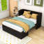 Lit escamotable en bois avec 1 tiroir et ports USB-891273479-891273476