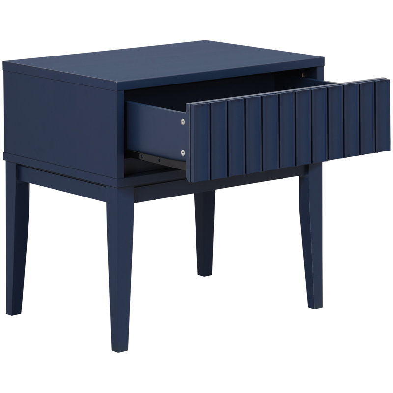 Table de chevet 1 tiroir Fidia, Marine