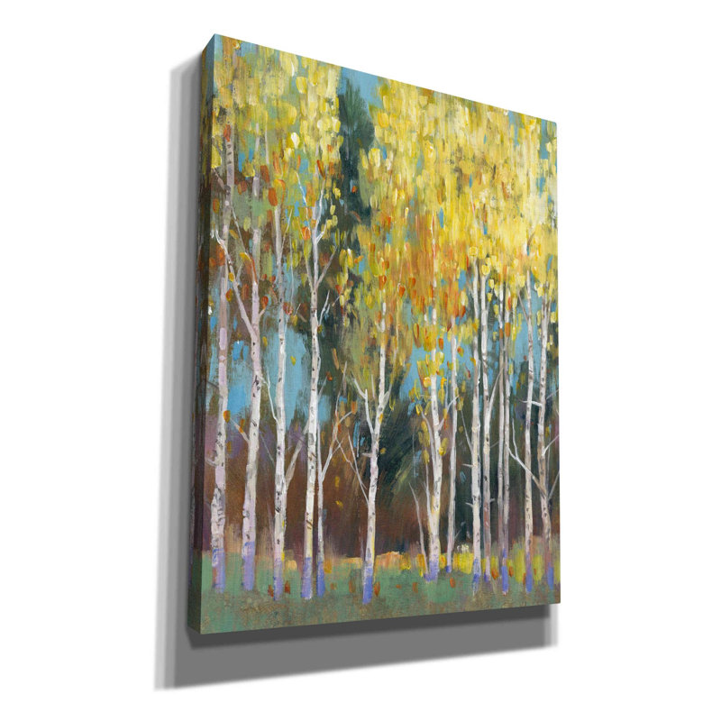 «Aspen Grove II» par Tim O'toole, art mural sur toile, H 16 po x l 12 po x P 0,75 po