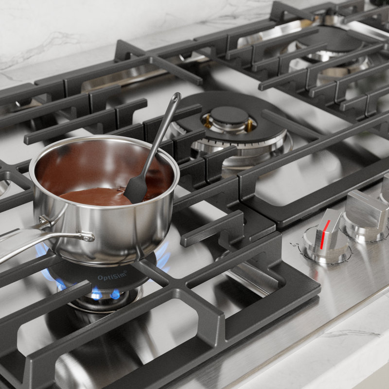 800 Series,36' Gas Cooktop,5 Burner,SS