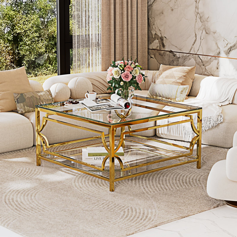Square Glass Coffee Table