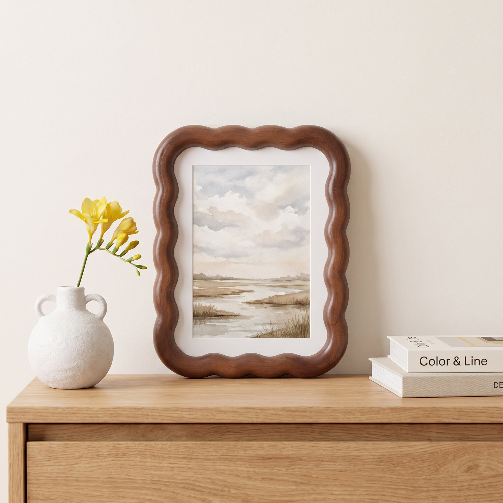 Rubberwood 6" x 8" Picture Frame
