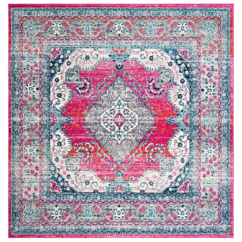 Tapis oriental performance Gourdine, Carré 6 pi 7 po