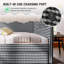 Lit de jour Gingham avec 2 tiroirs de rangement et port USB, forme ondulée-728224156-728224159
