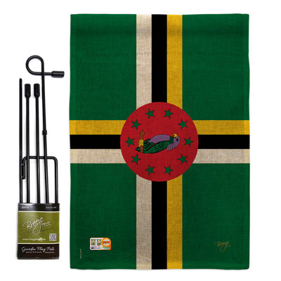 Double Sided 18.5'' H x 13'' W Polyester Flag Set