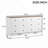 White 6-Drawer Dresser with Metal Handles, Spacious Storage for Bedroom and Hallway, Ideal for Organizing and Displaying