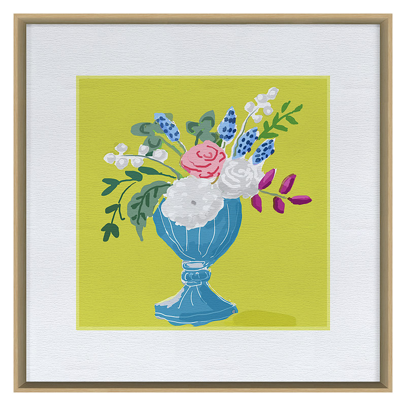Vase 3 Print by Dana Gibson, 50" H x 50" W x 1.63" D, Maple