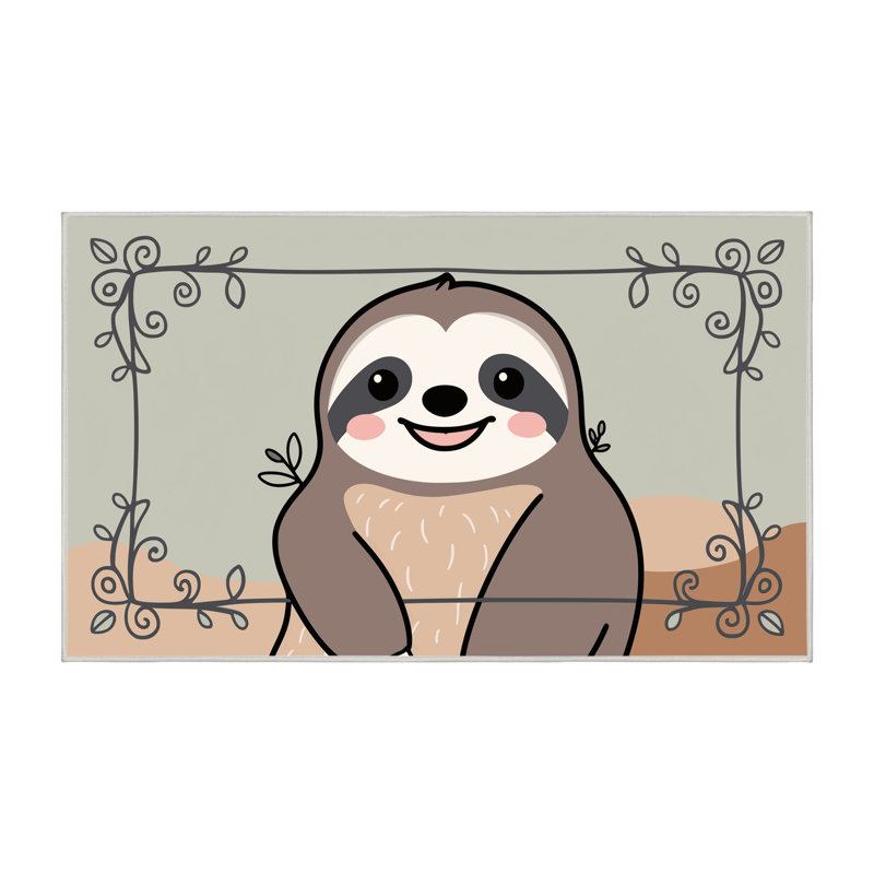 Tapis pour enfants East Urban Home, Rectangulaire 8 pi x 10 pi