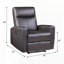 Fauteuil inclinable électrique en cuir fleur