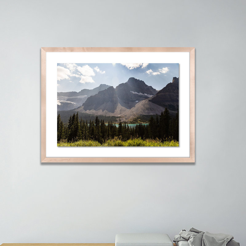 Big Ridge Lake Print by Alexander Iby, Natural, 35" H x 48" W x 2.5" D