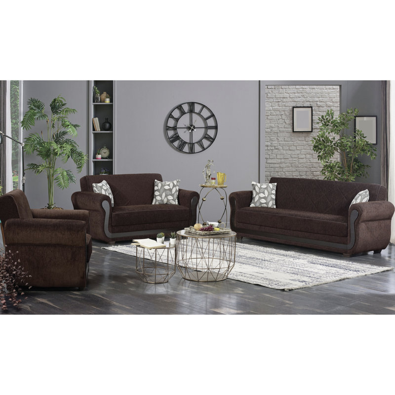 Fauteuil en chenille l 41 po, Chenille brune