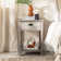 Cadhla 1-Drawer Nightstand with Open Shelf