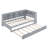 Wooden Daybed With Trundle, Daybed With Storage Shelf And USB Charging Ports-1732775639-1732775633
