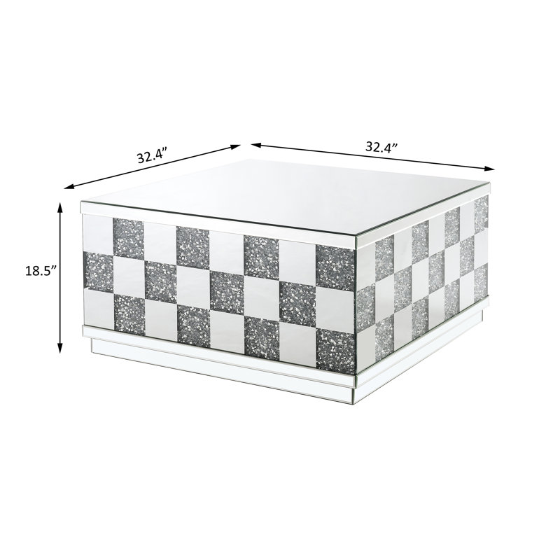 Table basse Acelin en miroir