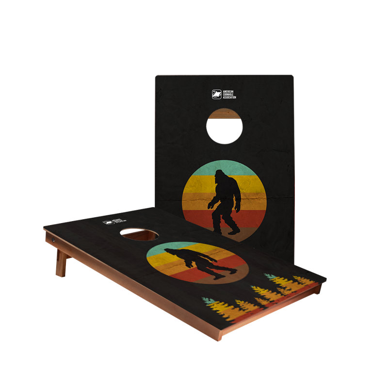 Planches de cornhole rétro Sasquatch Backyard