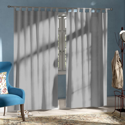 Ensemble de rideaux en polyester Prattsville – emballage de deux