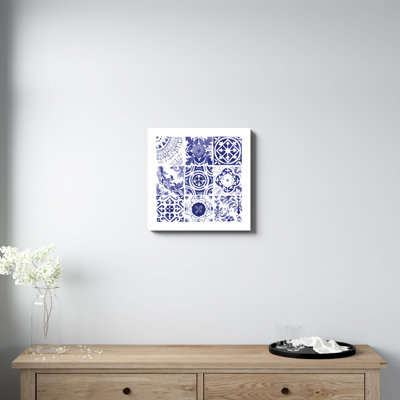 Marine Bold Tiles - Reproduction d'art sur toile tendue