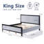 Upholstered Bed With Fluffy Soft Headboard-1496792606
