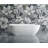 CASCADE 63" Freestanding Solid Surface Bathtub in White