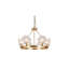 Lustre rond clair en laiton massif Elyne-88674596-88674600-131478193