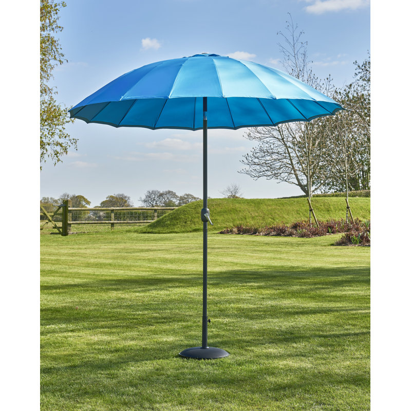 Quiana 250cm Market Parasol, Blue