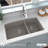 Karran Quartz 32'' X 19-1/2'' Double Bowl 60/40 Undermount Kitchen Sink Kit-50597891