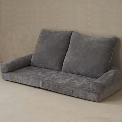 Convertible Fold-Out Double Sofa Bed,Gray,Right, The Right Part Of The Complete Product.