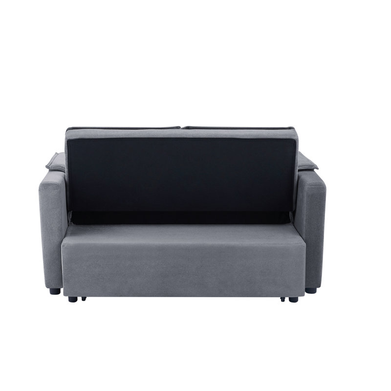Canapé-lit convertible en tissu Modern, Gris