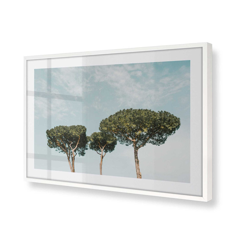Grand imprimé tranquillité, Cadre simple blanc opaque, H 25 po x l 37 po x P 1,25 po