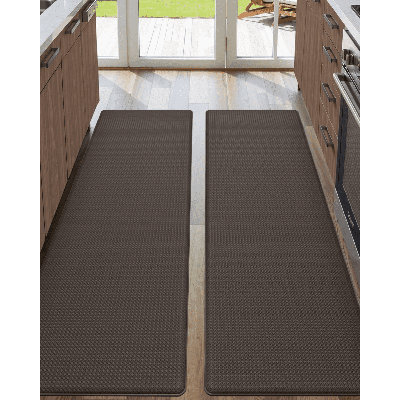 Dionisios Solid Color Water Resistant Anti-Fatigue Non-Skid Kitchen Mat