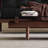 Rectangular Glass  Solid Wood Coffee Table