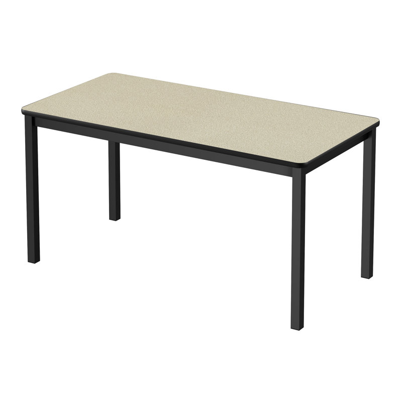 Laminate Adjustable Rectangle 6 Students Activity Table, 36" H x 72" L x 36" W, Savannah Sand