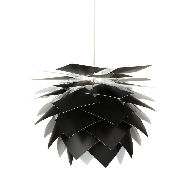 Illumin 1 - Light Unique/Statement Pendant, Black, 30cm H x 35cm W x 35cm D