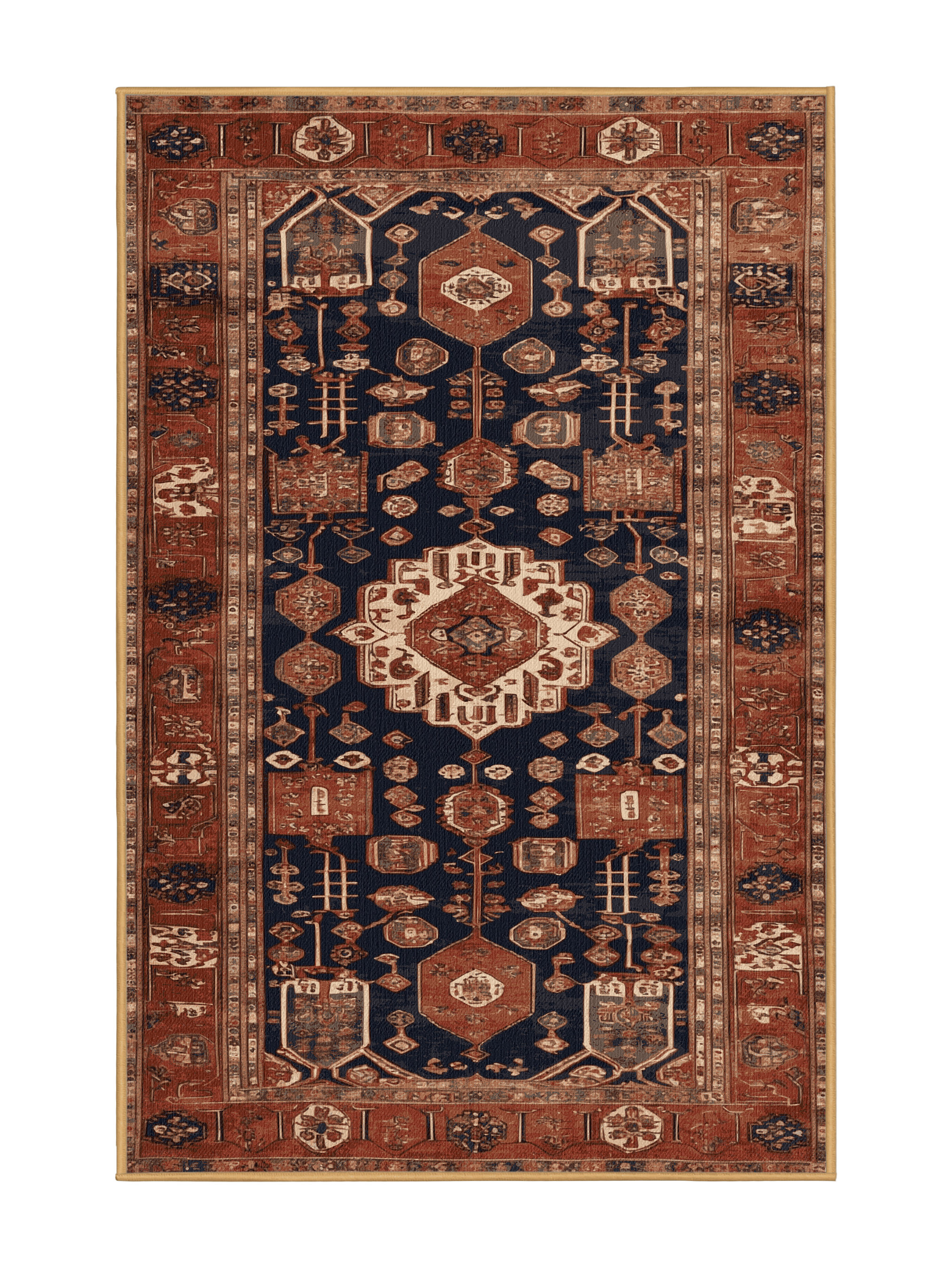 Shokan Area Rug Hokku Designs Machine Washable Turkish Brown Area Rug | Wayfair