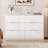 23.5" W 3-Drawer Dresser, Chest of Drawers with Cut-Out Handle and Large Storage Space-888987769