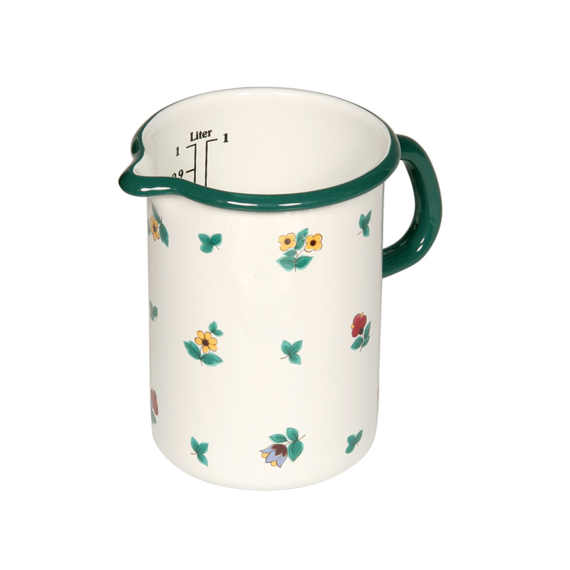 Gmundener Streublumen Enamel Kitchen Measuring Cup, 10 cm