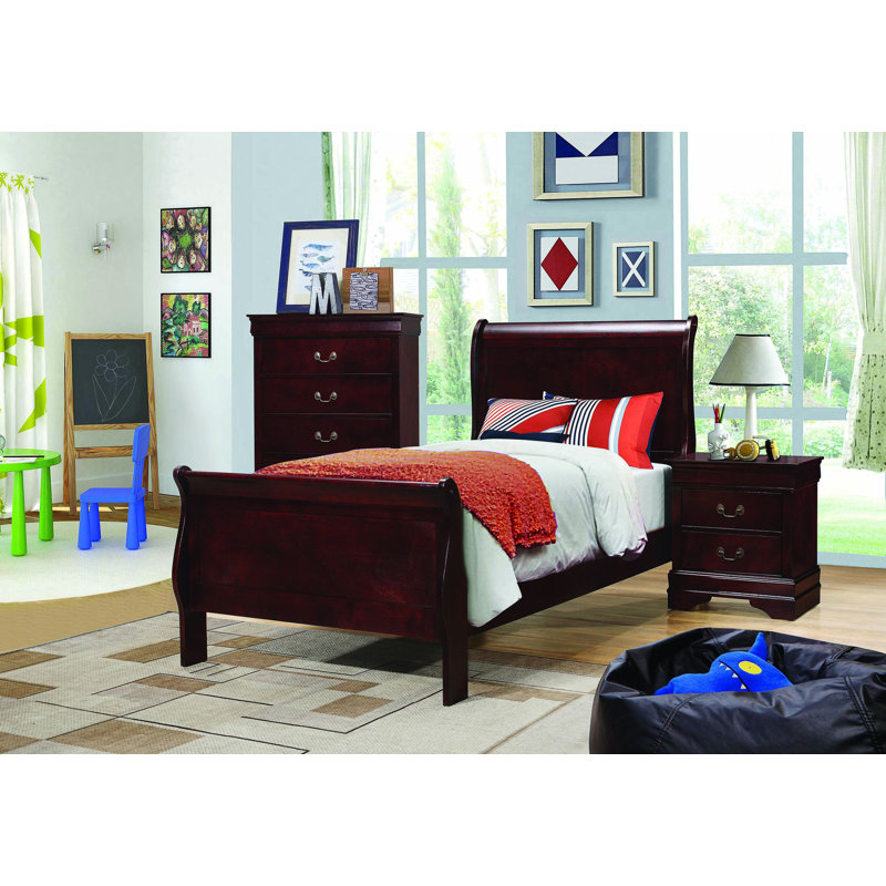 Ensemble de chambre configurable avec lit-bateau Millsaps